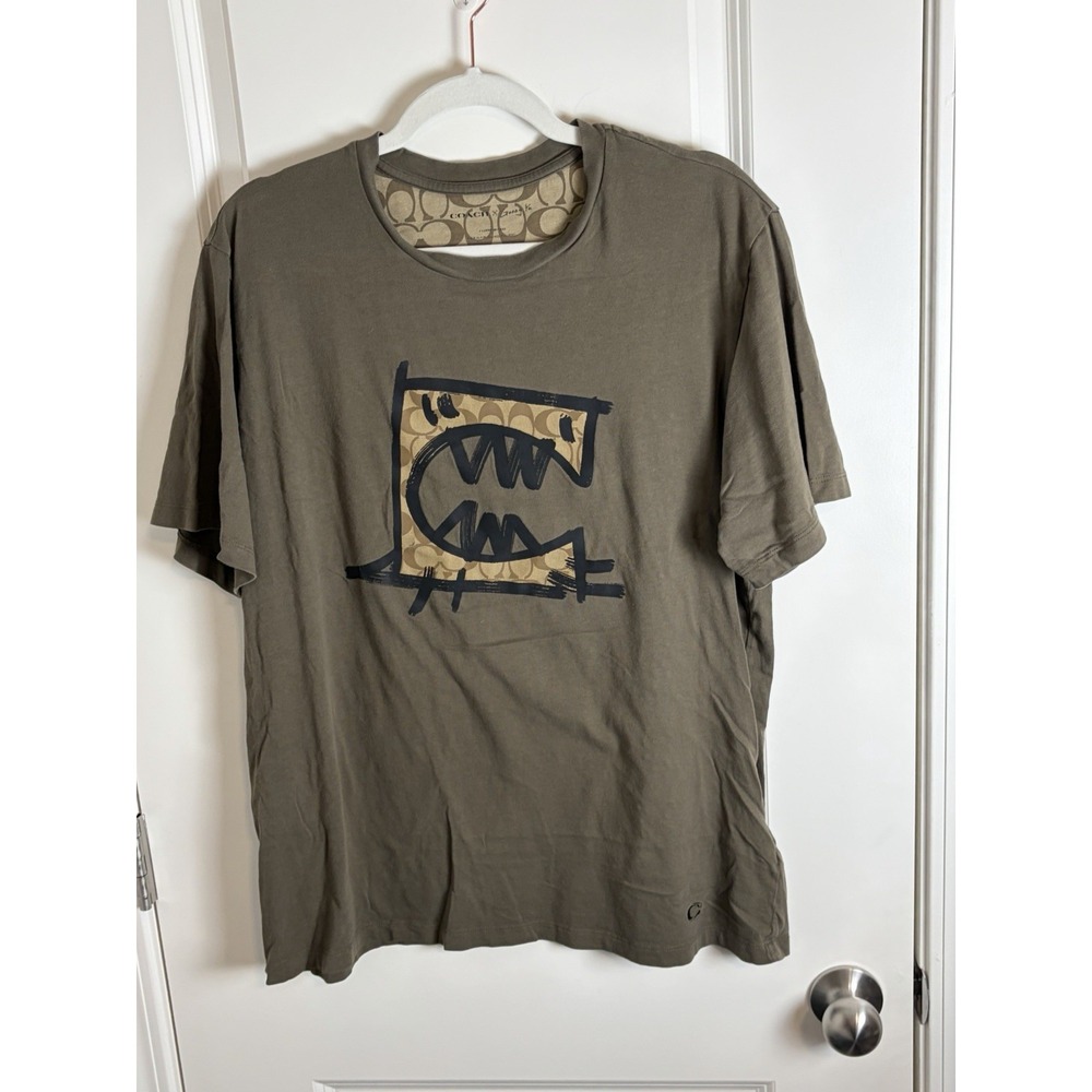 Coach x Guang Yu Green Rexy Graffiti Signature Graphic T-Shirt, Men's Size X-Lg